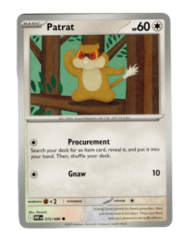 2025 Patrat #72 White Flare