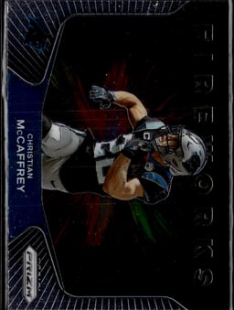 2020 Christian McCaffrey #1 Prizm Fireworks