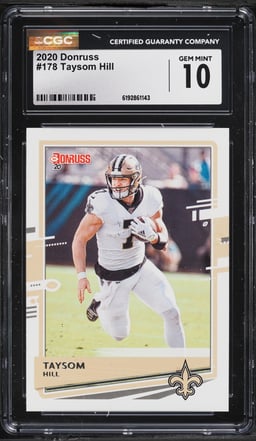 2020 Donruss Taysom Hill #178 CGC 10 GEM MINT
