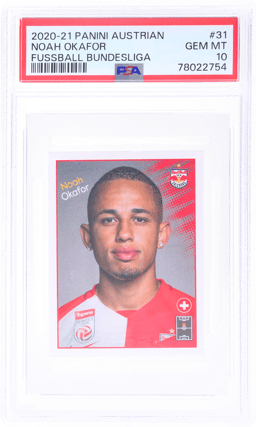 2020 Panini Osterreichische Fussball Bundesliga Noah Okafor #31 PSA 10