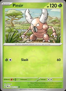 2025 Pinsir #3 Prismatic Evolutions
