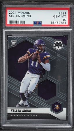 2021 Panini Mosaic Kellen Mond ROOKIE #321 PSA 10 GEM MINT