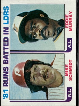 1982 Eddie Murray #163 1981 Leaders