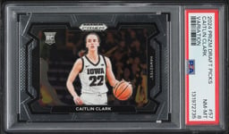 2024 Panini Prizm Draft Picks Variation Caitlin Clark ROOKIE #57 PSA 8 NM-MT