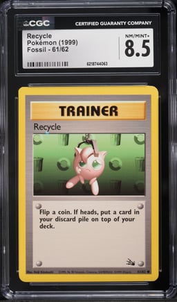 1999 Pokemon Fossil Recycle #61 CGC 8.5 NM-MT+