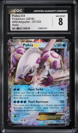 2016 Pokemon BREAKpoint Holo Palkia EX #31 CGC 8 NM-MT