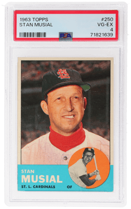1963 Topps Stan Musial #250 PSA 4