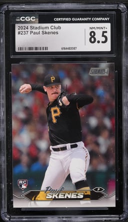 2024 Stadium Club Paul Skenes ROOKIE #237 CGC 8.5 NM-MT+