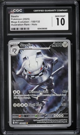 2025 Pokemon Mega Evolution IR Steelix #150 CGC 10 GEM MINT