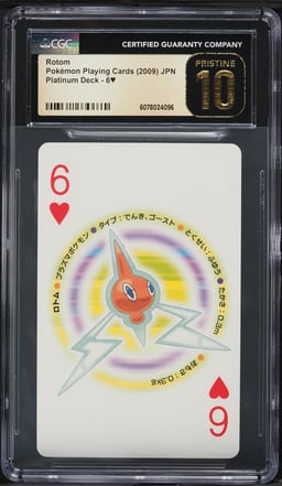 2009 Pokemon Japanese Playing Cards Platinum Deck Rotom CGC 10 PRISTINE