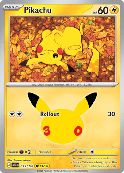 2026 Pikachu #35 30th Celebration