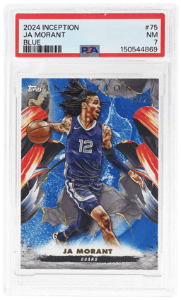 2024 Topps Inception Blue Ja Morant #75 19/25 PSA 7