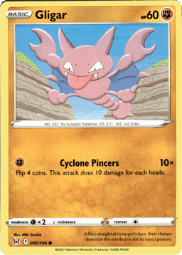 2022 Gligar #95 Lost Origin