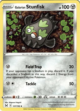 2022 Galarian Stunfisk #127 Lost Origin
