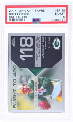 2007 Topps Chrome Brett Favre Collection Brett Favre #BF118 PSA 6