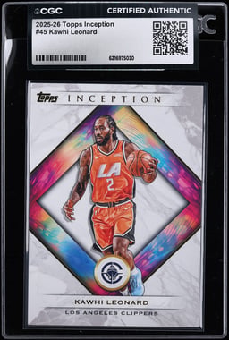 2025 Topps Inception Kawhi Leonard #45 CGC AUTH