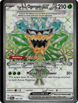 2024 Teal Mask Ogerpon ex #190 Twilight Masquerade