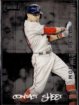 2017 Mookie Betts #CS-MB Stadium Club Contact Sheet