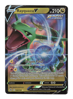 2023 Rayquaza V #100 Crown Zenith