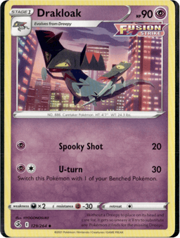 2021 Drakloak #129 Fusion Strike