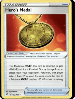 2020 Hero's Medal #152 Vivid Voltage