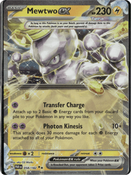 2023 Mewtwo ex #58 Paradox Rift