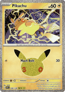 2026 Pikachu #30 30th Celebration