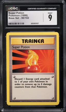 1999 Pokemon Base Set Super Potion #90 CGC 9 MINT