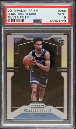 2019 Panini Prizm Silver Prizm Brandon Clarke #266 PSA 9