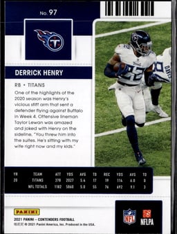 2021 Derrick Henry #97 Contenders