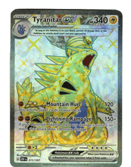 2023 Tyranitar ex #211 Obsidian Flames