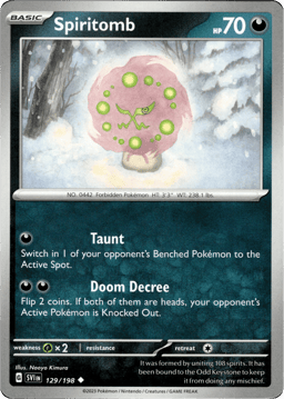 2023 Spiritomb #129 Scarlet & Violet