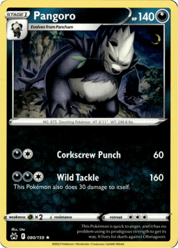 2023 Pangoro #80 Crown Zenith
