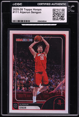 2025 Hoops Alperun Sengun #111 CGC AUTH