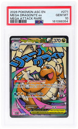 2026 Pokemon Mega Evolution Ascended Heroes Mega Attack Rare Mega Dragonite Ex #271 PSA 10