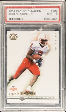 2001 Pacific Dynagon Retail Koren Robinson #106 PSA 9
