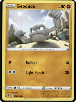 2021 Geodude #135 Fusion Strike