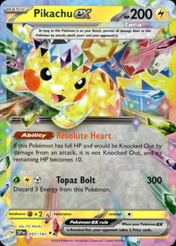 2024 Pikachu ex #57 Surging Sparks