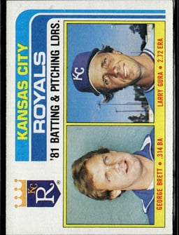 1982 Larry Gura #96 Baseball