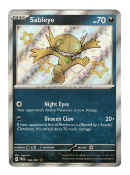 2024 Sableye #184 Paldean Fates