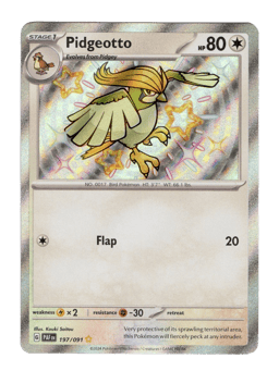 2024 Pidgeotto #197 Paldean Fates