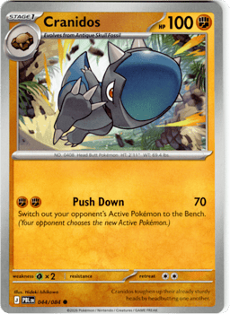 2026 Cranidos #44 Pitch Black