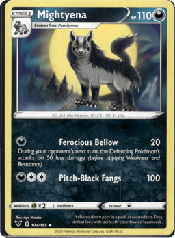 2020 Mightyena #104 Vivid Voltage