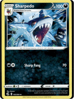 2021 Sharpedo #163 Fusion Strike