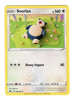 2023 Snorlax #109 Crown Zenith