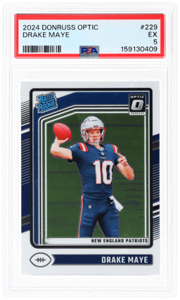 2024 Donruss Optic Rated Rookie Drake Maye #229 PSA 5