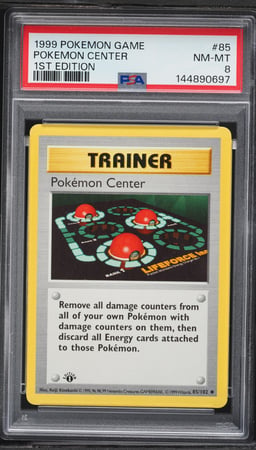 1999 Pokemon Base Set Shadowless 1st Edition Center #85 PSA 8 NM-MT