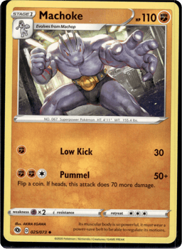 2020 Machoke #25 Champion's Path