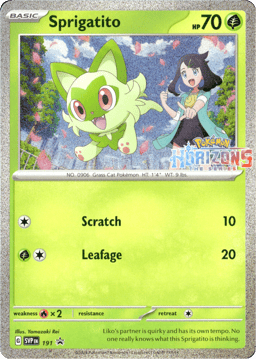 2023 Sprigatito #191 Scarlet & Violet Black Star Promos