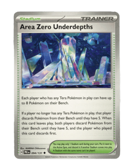 2025 Area Zero Underdepths #94 Prismatic Evolutions